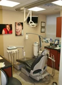 A comfortable exam room at the Dental Design Center.
